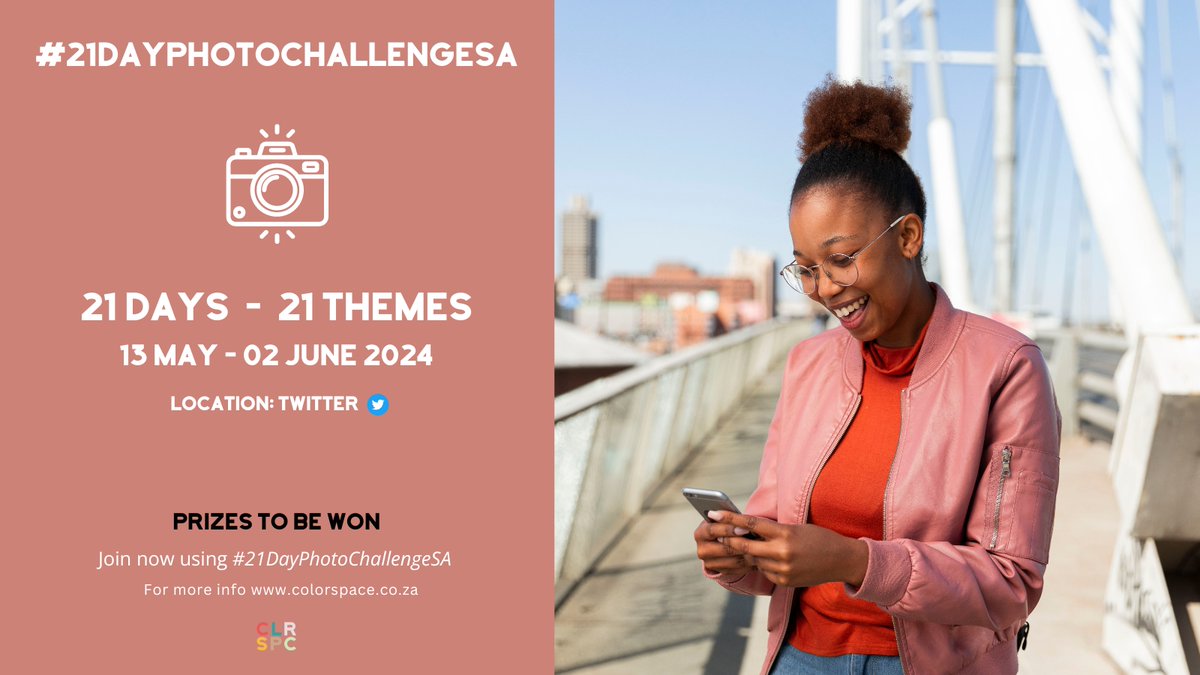 The #21DayPhotoChallengeSA is back. 21 Days. 21 Themes. 13 May - 02 June 2024 The challenge is open to all photographers (content creators, professional, smartphone). Tell a friend. #21DayPhotoChallengeSA