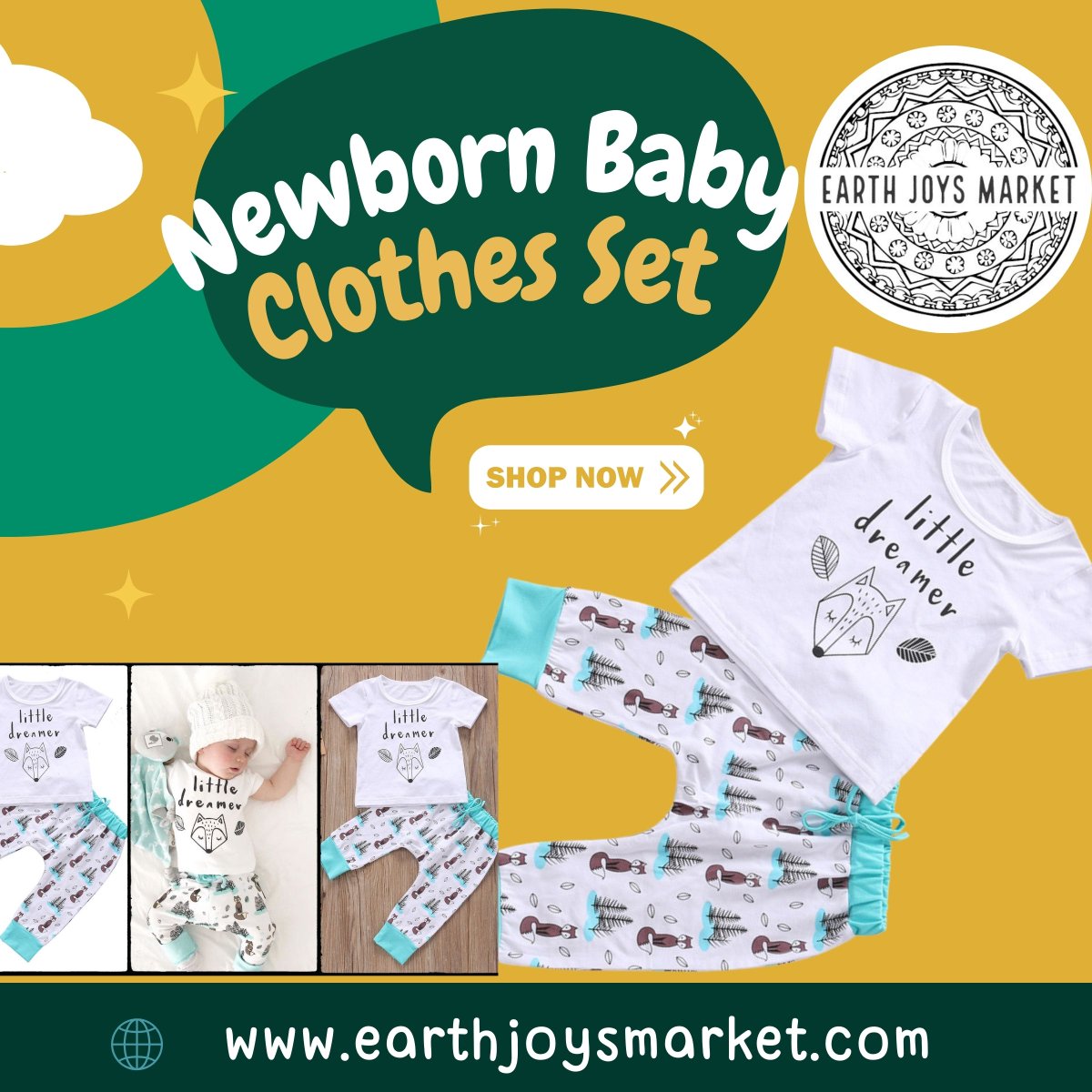 'Adorable Comfort: Newborn Baby Clothes Set at Earth Joys Market!'
Shop Now: ➡ earthjoysmarket.com/product/newbor…
🌟#EarthJoysMarket #BabyProducts #BuyNow #OnlineShop #baby #babyboy #Babygirls #babycarekit #babycareproduct #babyproducts #babycareshop #Amazon #amazon #alibaba #Aliexpress🛍️
