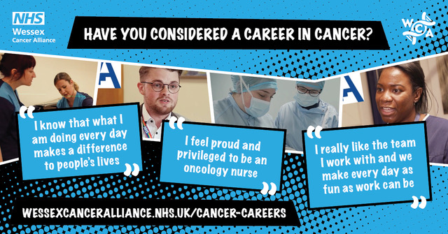 We've just helped @NHS_WCA with the careers section of their website - promoting careers in cancer care➡️wessexcanceralliance.nhs.uk/cancer-careers/
Supporting Cancer Alliances #Marketing #design #WeAreNHSCreative
