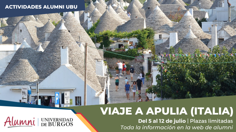 #AlumniUBU | Viaje a Apulia Viaja con Alumni UBU a Apulia (Italia) del 5 al 12 de julio. Tienes hasta mañana para apuntarte. ¡No te lo pienses más!😊 ►alumni.ubu.es/civicrm/event/…