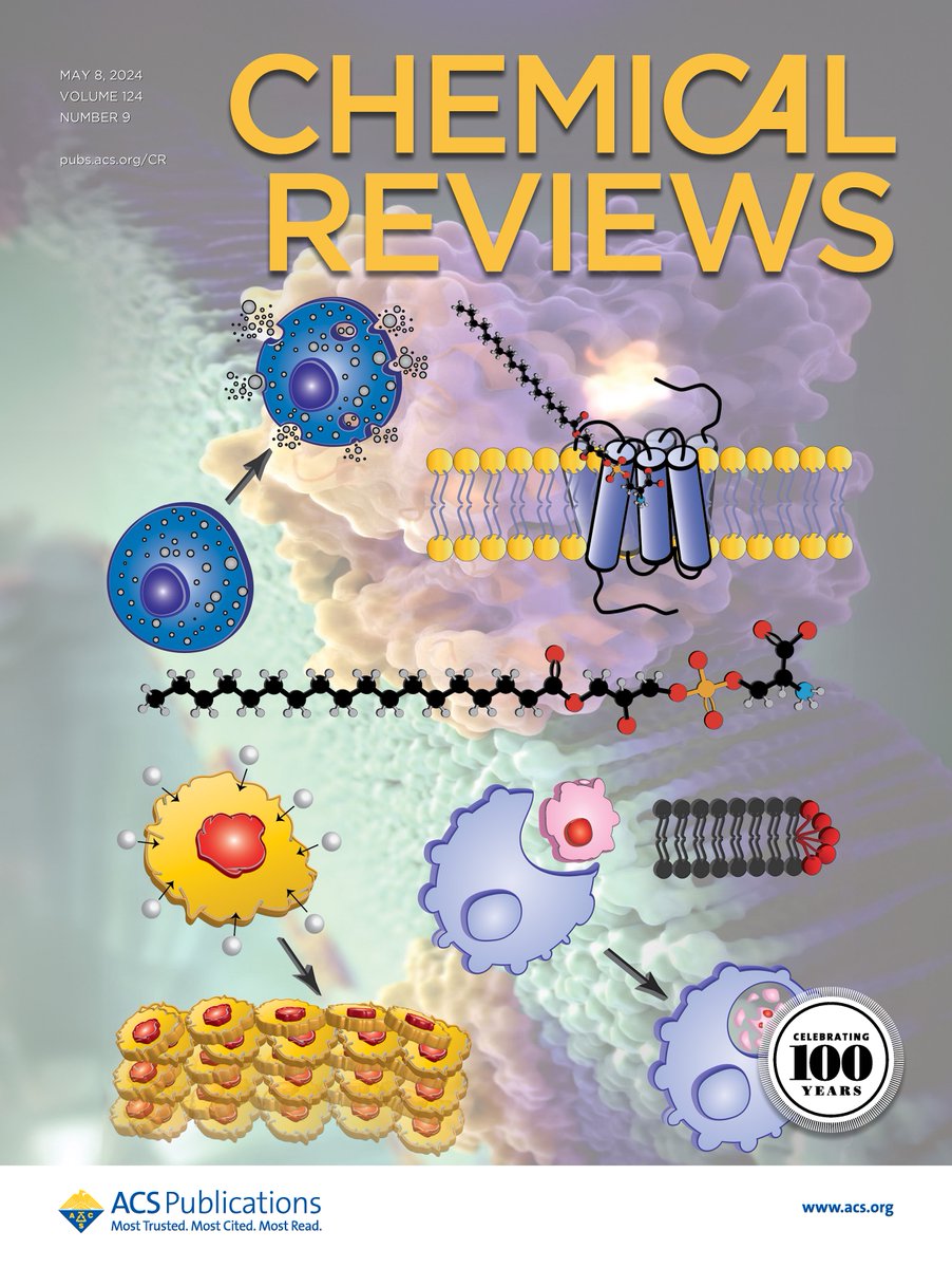 Thrilled to see our recent review from our lab @IISERPune on lysophosphatidylserine lipids in @ACSChemRev now featured on the cover of the current issue. Image credit: @ArnabChaks. Link to the review: pubs.acs.org/doi/10.1021/ac…