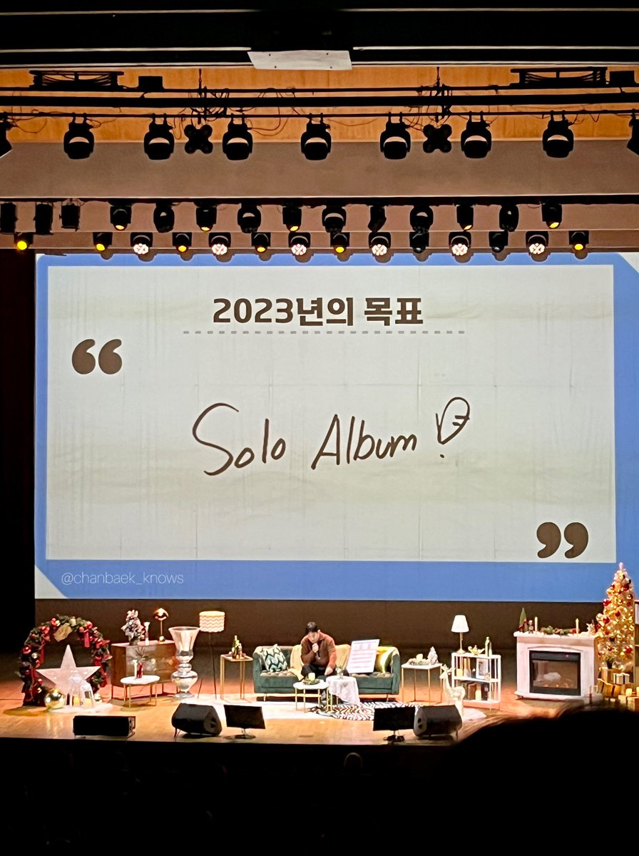 This was in November 2022 🥺 Solo album finally coming for Chanyeol. The world deserves to hear his brilliance 🤍