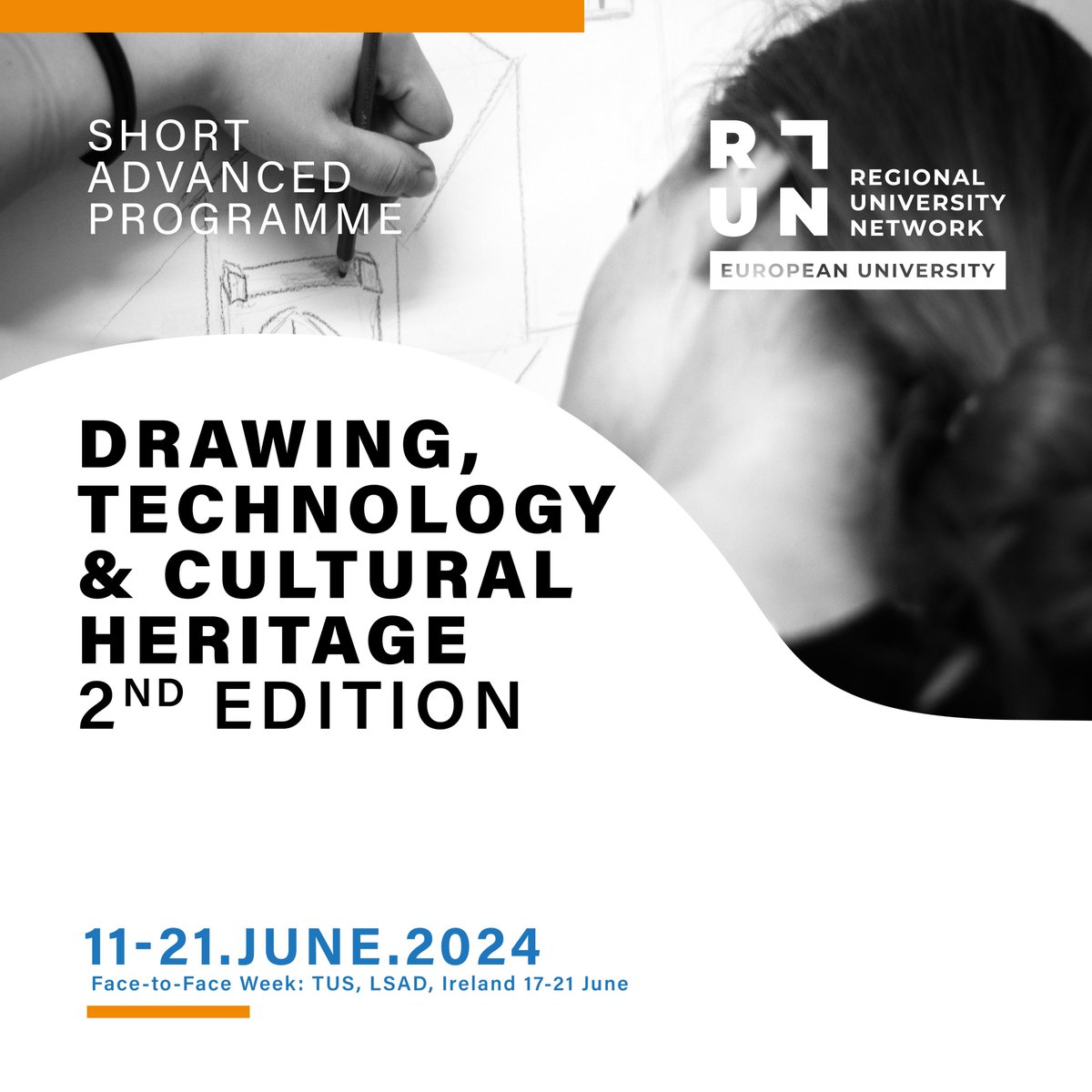 🎨 🖥️ Want to learn how contemporary art & design practice meets technological sophistication? Short Advanced Programme DRAWING, TECHNOLOGY & CULTURAL HERITAGE – 2nd edition 11 – 21 June 2024 APPLY BY 20 MAY +INFO: bit.ly/SAP_Drawing_2nd #run_eu #run_eu_sap