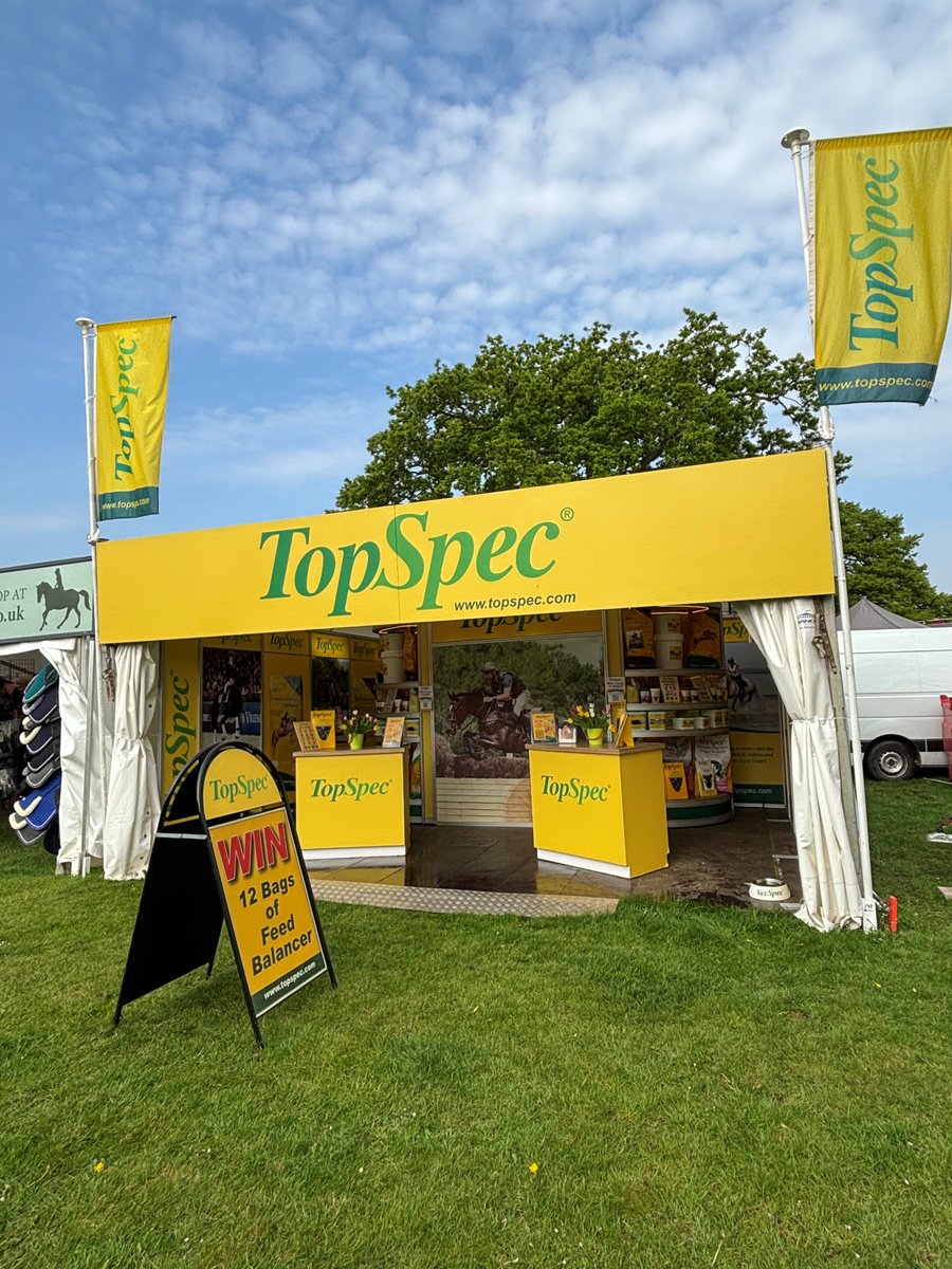 TopSpec (@topspec2) on Twitter photo We're all set up and ready to welcome you on to the TopSpec stand at <a href="/bhorsetrials/">Badminton Horse Trials</a>!
If you're attending this event, pop on to the TopSpec stand where our team will be available for free and friendly nutrition advice, nutritional articles and money off vouchers.
๐๐๐ We're all set up and ready to welcome you on to the TopSpec stand at <a href="/bhorsetrials/">Badminton Horse Trials</a>!
If you're attending this event, pop on to the TopSpec stand where our team will be available for free and friendly nutrition advice, nutritional articles and money off vouchers.
๐๐๐