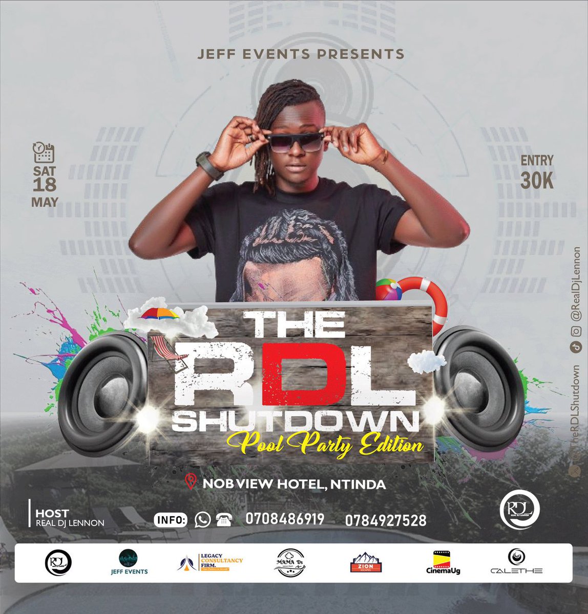 Saturday 18th may at Nob View Hotel Ntinda Tewali kulanga kulala 30k come through #TheRDLShutDown🚀 Swiririri😂🕺🕺🕺