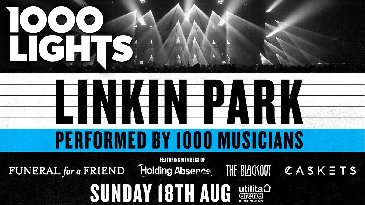 🤟 JUST ANNOUNCED 1000 musicians will perform Linkin Park songs, supported by members of @ffaf_official, @Caskets_band, @TheBlackout & more on Sunday 18 August! 🎫 On sale this Friday at 9am! Find out more about the event and how you can take part 👉 bit.ly/4b7xG7l