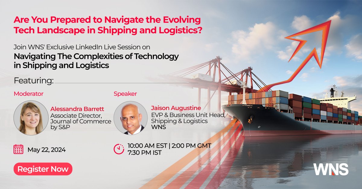 Join our LinkedIn Live session, where industry experts Jaison Augustine and Alessandra Barrett will discuss the challenges of integrating #data from legacy systems, as well as solutions to overcome these complexities in #logistics. Register now: bit.ly/JLL1_T