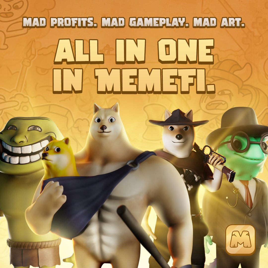 Just joined MemeFi to get mad profits 👀 Start playing &amp; trading keys now!

Earn more with my referral code: 1bb2b4

👉memefi.club/?referralCode=…