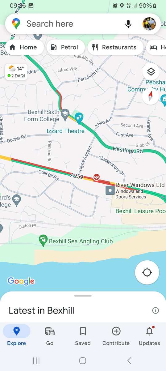 A259 at Ravenside retail park Bexhill rtc reported involving a motorcycle @JacquiRushtn @BBCSussex @StagecoachSE @seahavenfm @SussexIncidents @hailshamfm @V2RadioSussex @GHRSussex