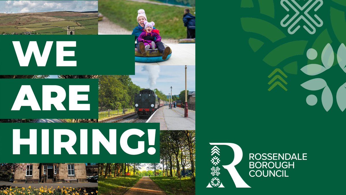 Come and work for Rossendale! We are currently recruiting to two exciting positions: ✅Waste Operative - closing Monday 13th May at 10am. ✅Programme Manager - closing Tuesday 21st May at 10am. Click here to view and apply now👇 ow.ly/RsiB50RvsPV