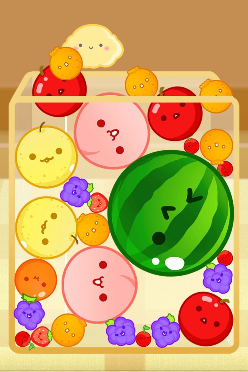 yuuya610sylove's tweet image. Android版スイカゲーム！
初めてにしては良い方？( ˙꒳​˙  )？
スイカは何とか作れた(´｡✪ω✪｡ ` )
240円で買えた( ˙꒳​˙  )
ずっとやりたかったから嬉しい( *´  `*)ｴﾍﾍ♡
 #Android版
 #スイカゲーム