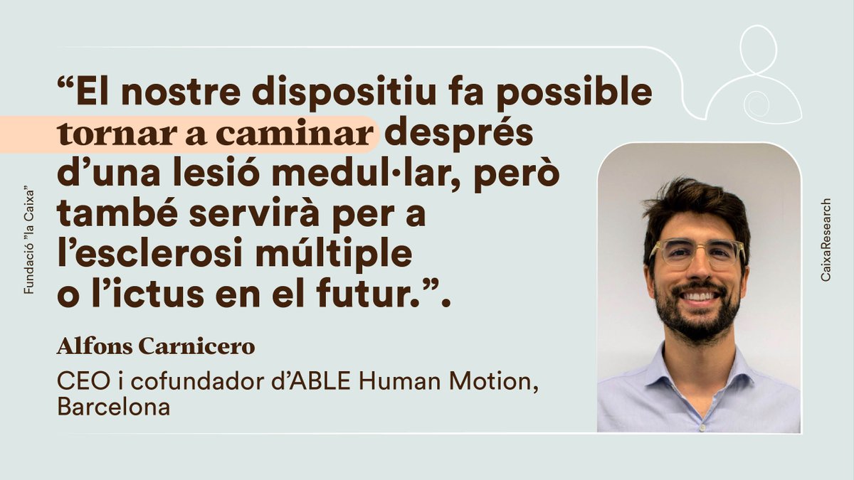2/ El dispositiu, conegut com a ‘ABLE Exoskeleton’, es centra en la rehabilitació de la marxa després d'una lesió medul·lar, una condició que: 🔹 Sol causar una pèrdua de mobilitat a llarg termini. 🔹 Afecta 149.000 persones a Espanya, amb ➕ de 1.000 casos nous cada any.