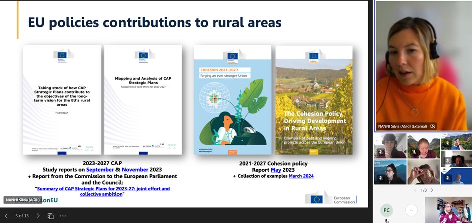 At @MOVINGH2020 #EUMAPwebinar, Silvia Nanni presents how EU policies contribute to rural (+mountains) areas. While the CAP & Cohesion polices have a strong influence on them, contributions across countries vary. More -and more targeted actions- can be done to increase impact.