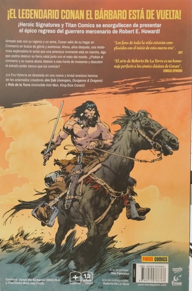 Just heard from a fan in México that Conan El Bárbaro vol. 1 is now available from Panini Comics! Join our new age of Hyborian Adventure, Mexican readers!