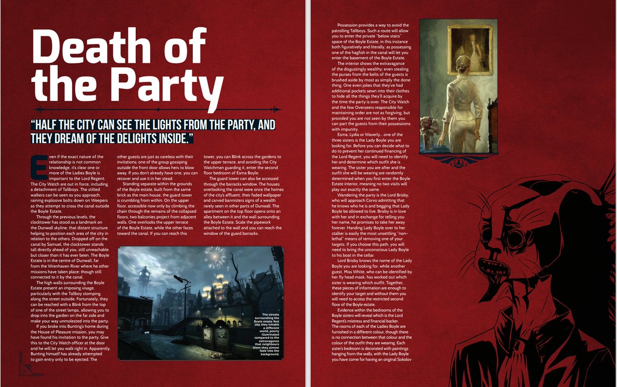 dhindes's tweet image. In honour of Arkane Austin, I am making the 100-page digital magazine we at @sneaky_bastards created free forever. This is a full publication dedicated to Dishonored 1 and its DLCs, including exclusive interviews with the development team. Link in the reply.