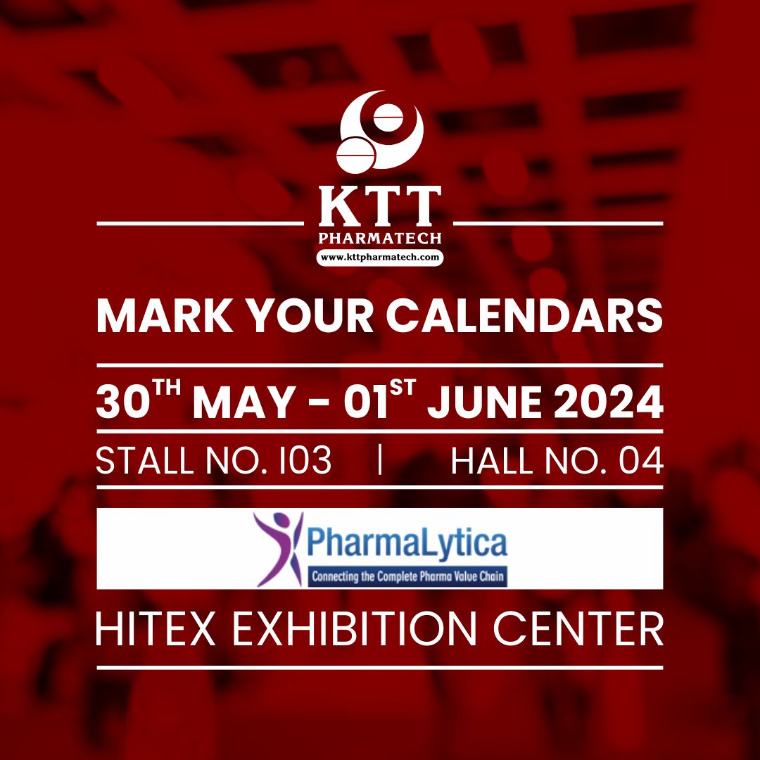 Mark your calendars for a spectacular event at the @PharmaLytica 📍 HITEX Exhibition Centre in Hyderabad, Telangana!  
Get ready to immerse yourself in the world of innovation, discovery, and groundbreaking tableting tool solutions.

Visit KTT Pharmatech @PharmaLytica 🎪