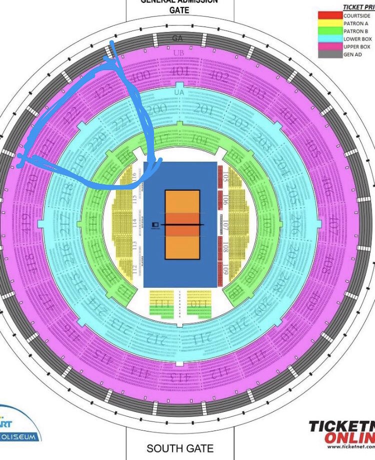 📢: ANNOUNCEMENT‼️ To those cloudies & solids who will come to All Star Magic Games, this is our seats/space reco! We will gather here. Patron A - section 116 Patron B - section 116 Lower Box - section 219 to221 Upper box - section 421 to423