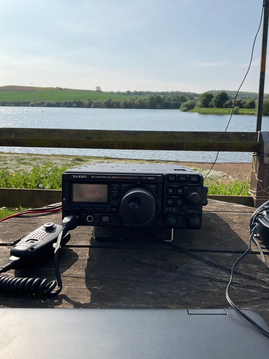 why not come and join us this morning at Thrybergh country Park or listening on 2 m now we’re operating at Parkes on the air station G4SKM #pota #hamr #hamradio