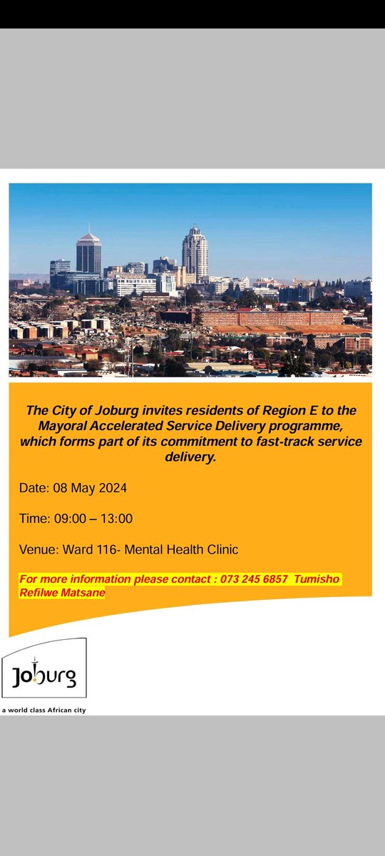 Joburg Services to the people. We are in ward 116 resolving logged calls and engaging with the community. #JoburgUpdates #JoburgServices @Loyiso_Masuku @CityofJoburgZA