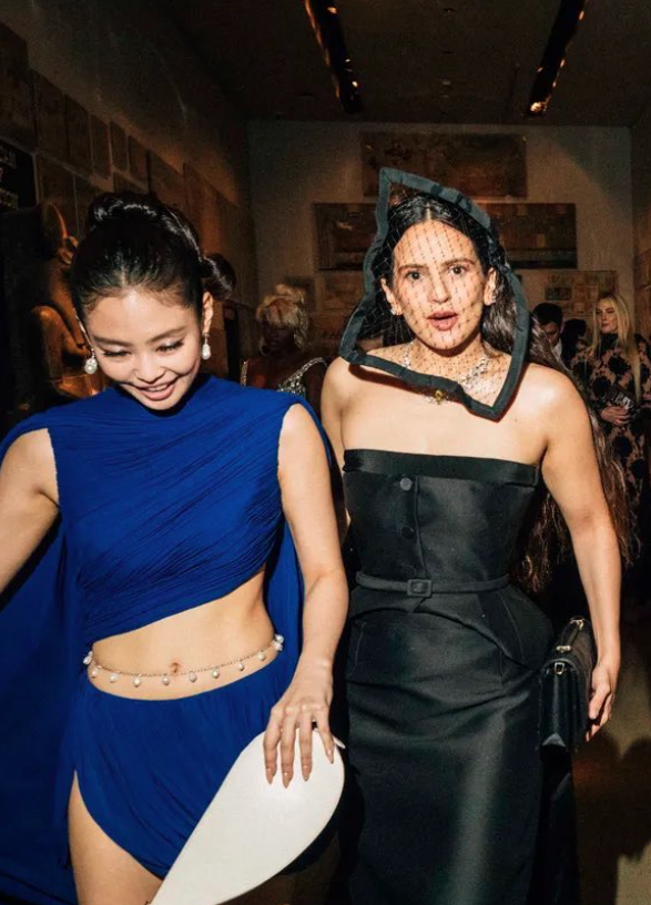BLACKPINK's Jennie and Rosalia were spotted at the Met Gala.