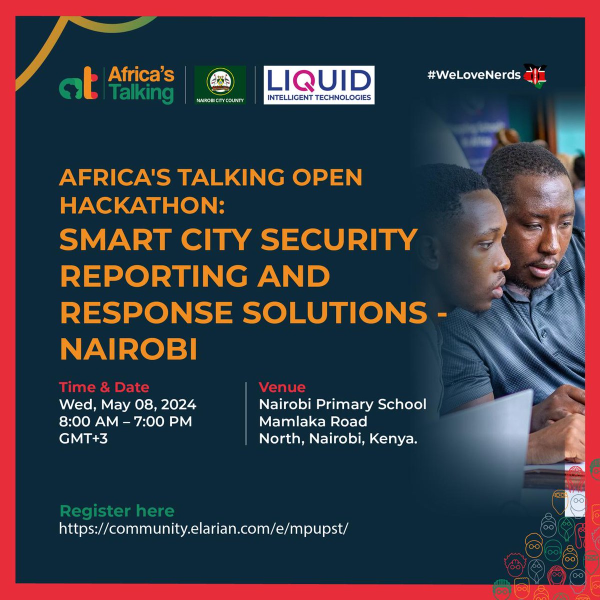 Making #Nairobi  better Gen Z ways #techies Got you 
 #HackForChange #SmartCitySecurity #BuildWithAT #WeLoveNerds #LiquidIntelligence #NairobiCounty
