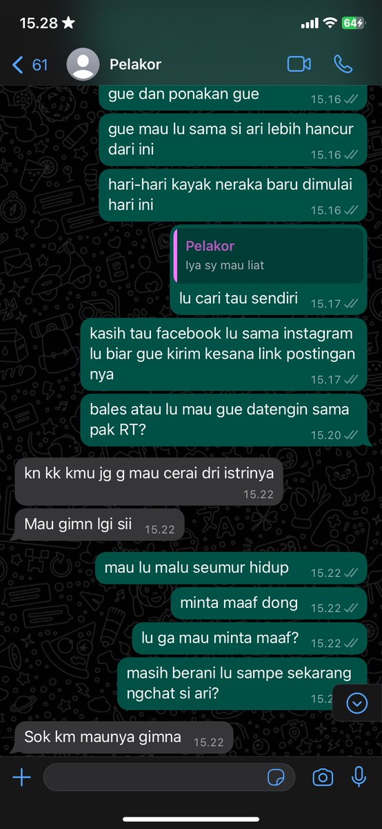 markeuuchan's tweet photo. Akhirnya dia ngechat gue duluan, kesel banget takut viral tapi ga ada kata maaf sama sekali keluar dari mulut dia😭😭 AJG LU ASIH https://t.co/33TIjfU8fC