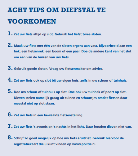 PREVENTIETIPS
We brengen dit nogmaals onder de aandacht.  Een zgn insteekslot is geen EXTRA slot , want je opent ze beiden met dezelfde sleutel. Zet ook in uw eigen tuin of schuur de fiets op slot. Maak het fietsendieven zo moeilijk mogelijk. 
#Waddinxveen #wijkagenten #preventie
