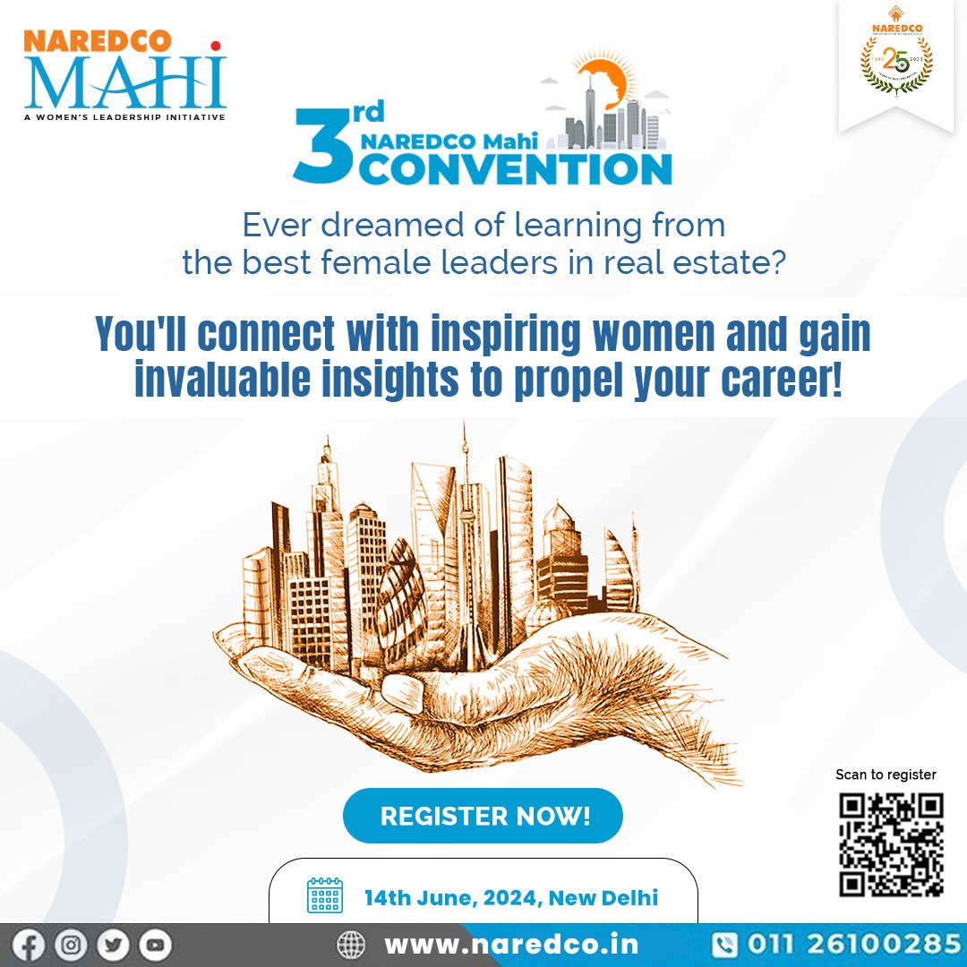 Unlock your potential with insights from the leading ladies of real estate!🌟 Join us at NAREDCO Mahi's 3rd Convention for an empowering journey filled with wisdom, connection, and growth. Register now and let your success soar!💼✨ docs.google.com/forms/d/e/1FAI… #NAREDCOMahi #Women