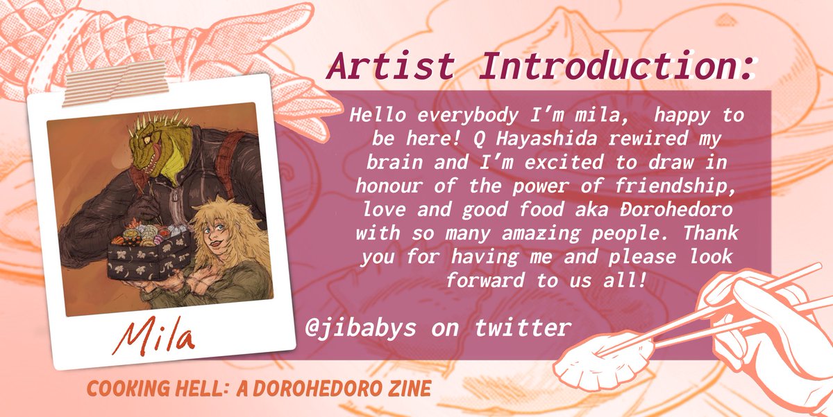 CookingHell's tweet image. Everyone give a warm welcome to @jibabys ! We’re excited to have so many talented artists take part in our zine.
@faneventshub @atozines @ZZinethat @homeofheroeshub @fanzinecentral @zineincoming @zinetown @ZineWish