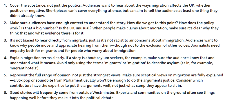 My review of the BBC's migration coverage was published yesterday. It's quite long so here is the 6-point summary. bbc.co.uk/mediacentre/20…