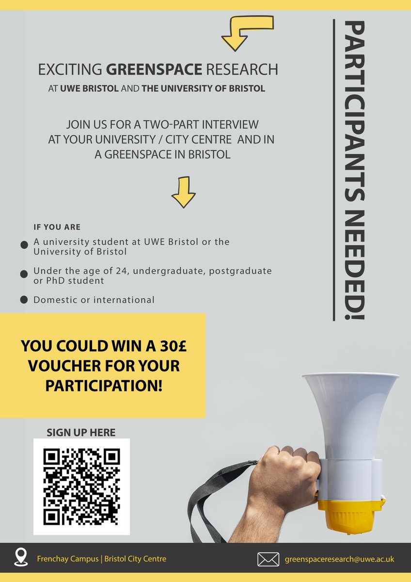 Yarden Woolf (@yardenwoolf) on Twitter photo We are still recruiting students for this research, sign up through QR code, please share with your students <a href="/UWEBristol/">UWE Bristol</a> <a href="/BristolUni/">University of Bristol</a> <a href="/TheSUatUWE/">The SU at UWE</a> <a href="/Bristol_SU/">Bristol SU</a> We are still recruiting students for this research, sign up through QR code, please share with your students <a href="/UWEBristol/">UWE Bristol</a> <a href="/BristolUni/">University of Bristol</a> <a href="/TheSUatUWE/">The SU at UWE</a> <a href="/Bristol_SU/">Bristol SU</a>