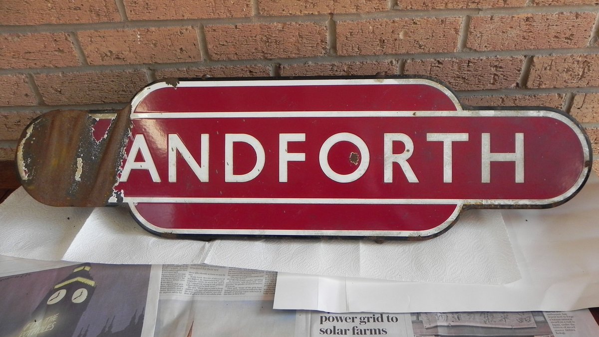 We are pleased to award a grant of £400 to the Friends of Handforth Station to support them in their restoration of 2 original totem signs for the station. As anyone who's been there will know, the station is famous for its signs & is the oldest 'Friends of...' group in the UK.
