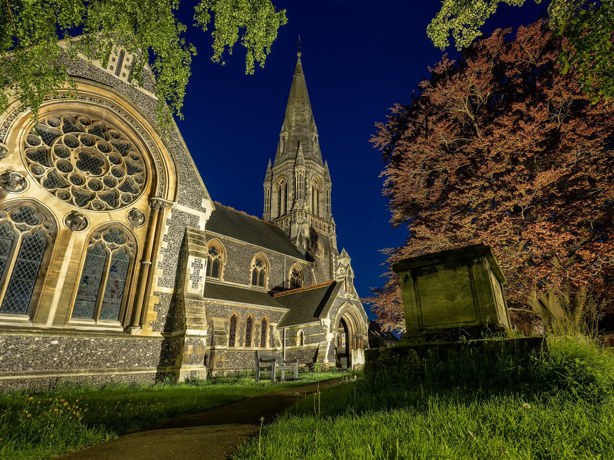 St Andrews Church - end of the day #hertford #herts #church #spire