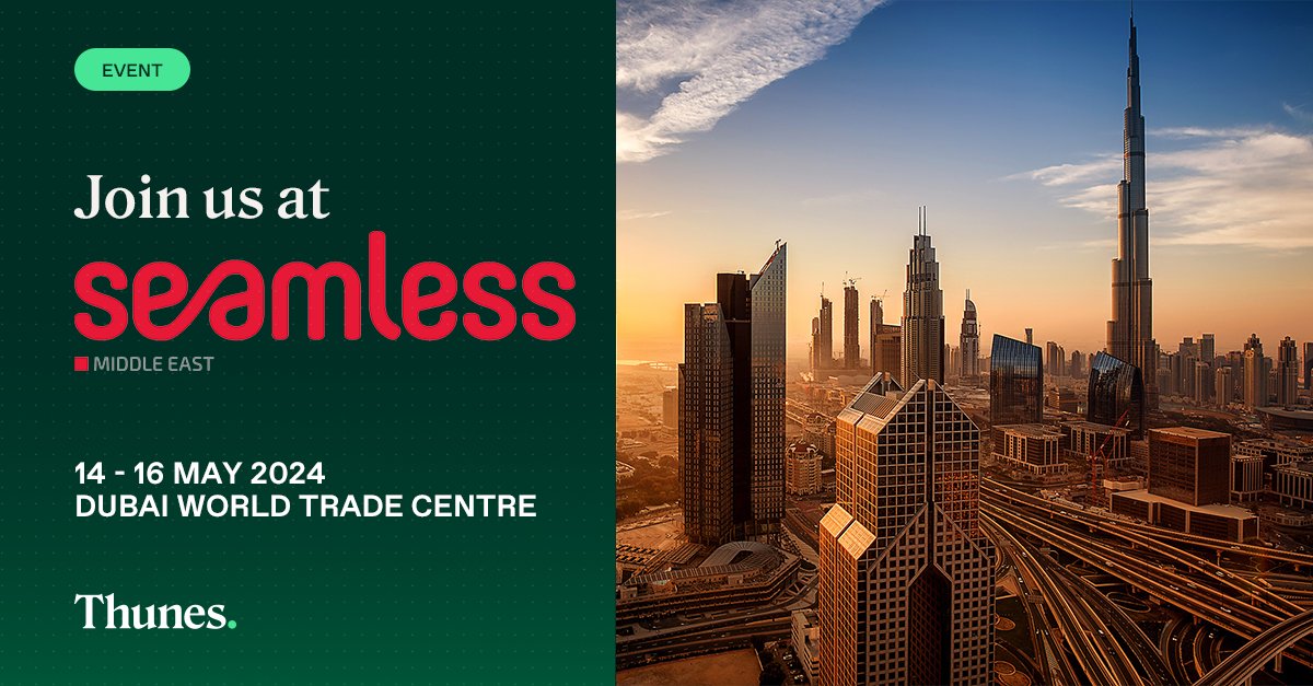 💼 Time to get packing – we’re excited to touch down in Dubai next week for @seamlessMENA. Want to schedule a meeting with a member of our team during Seamless Middle East 2024? Click here ➡️ thunes.com/events/meet-th… #Thunes #MoneyInMotion #SeamlessDXB