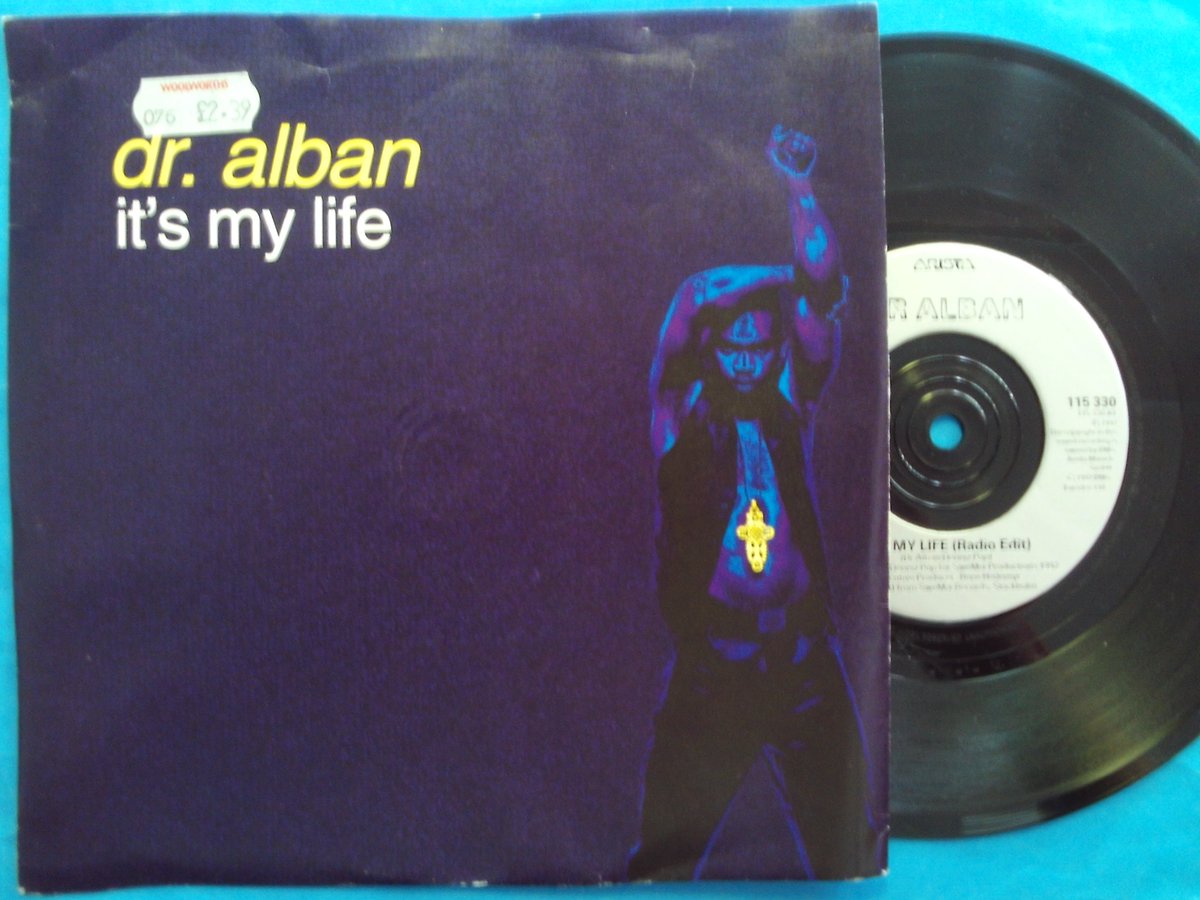 sunshine pop single of the day :  

Dr. Alban – It's My Life 
(UK Logic Records #vinyl 7' 45) 

released in August 1992; reached number 2  

youtu.be/oW0VovnyjPY 

#nineties #pop #europop #eurohouse #Sweden #vocal #90smusic
