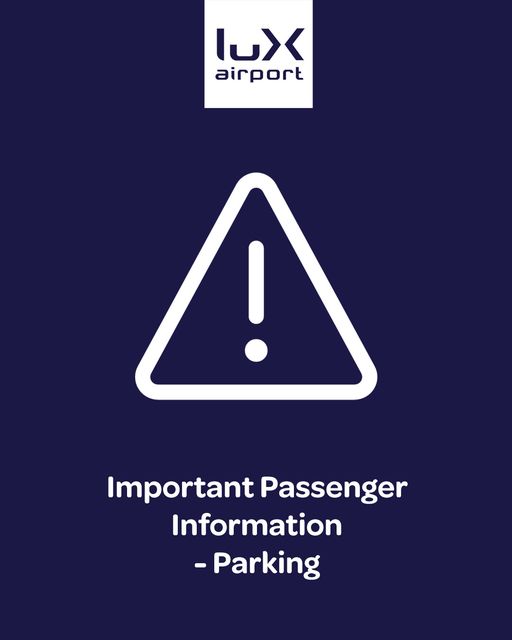 Luxembourg Airport (@luxairport) on Twitter photo ‼️IMPORTANT‼️Status 08.05.24: All parking lots are fully booked for upcoming days.Use alternative travel options.Parking <a href="/luxairport/">Luxembourg Airport</a> is only possible with a prior reservation.Last-minute cancellations may open up spaces. Check airportparking.lu once in a while for updates. ‼️IMPORTANT‼️Status 08.05.24: All parking lots are fully booked for upcoming days.Use alternative travel options.Parking <a href="/luxairport/">Luxembourg Airport</a> is only possible with a prior reservation.Last-minute cancellations may open up spaces. Check airportparking.lu once in a while for updates.