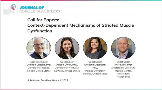 📢NEW Call for Papers : Context-Dependent Mechanisms of Striated Muscle Dysfunction 📆Submission Deadline: March 1, 2025 📝Submit your research today➡️ ow.ly/zapv50Rzqnv?