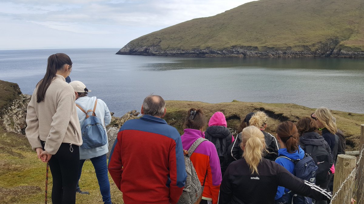 The #mayoday festivities continued in Erris on Sunday last weekend with a guided walk at the stunning Binn Bhuí Head Loop Walk
