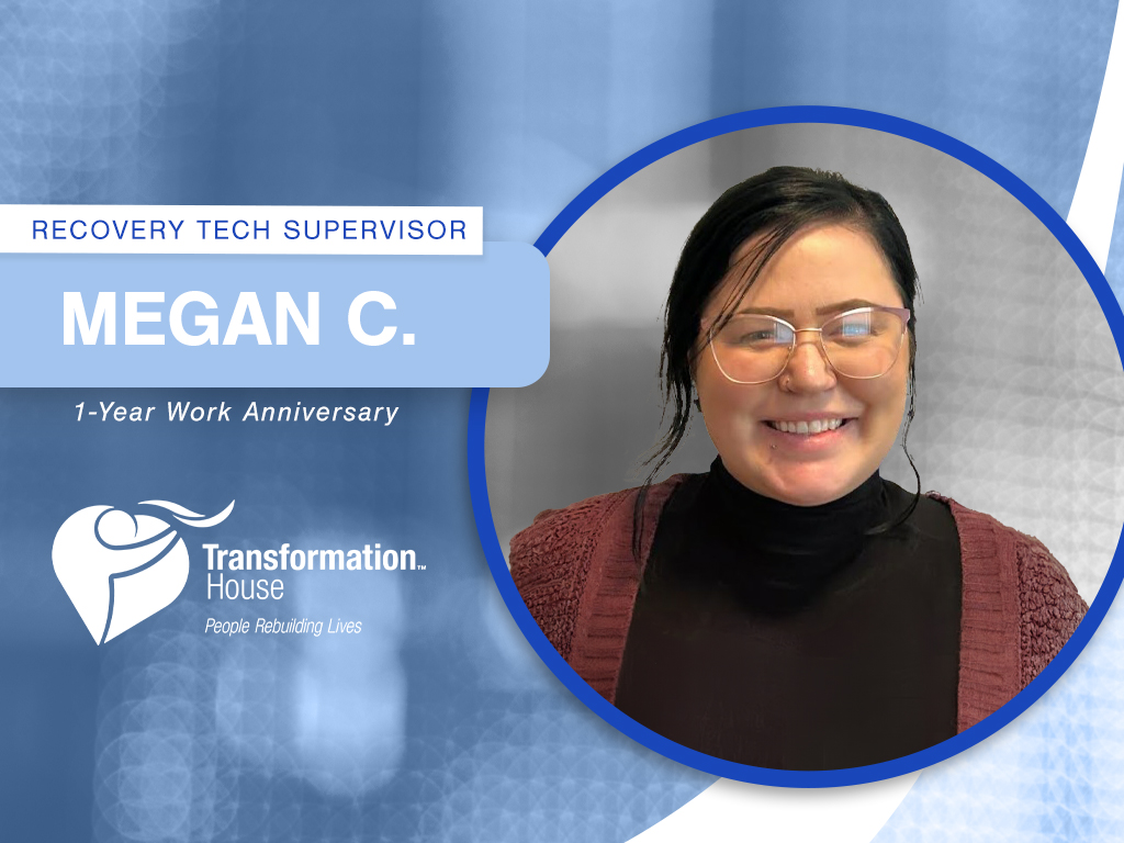 🎉A big congratulations to Megan C. on her 1-year work anniversary and recent promotion to Recovery Tech Supervisor. Another shoutout to Richard S. for his 1-year anniversary as our Recovery Residence Manager & CPRS. 

 #positiveimpact #newrole #1year #workanniversary #teamwork