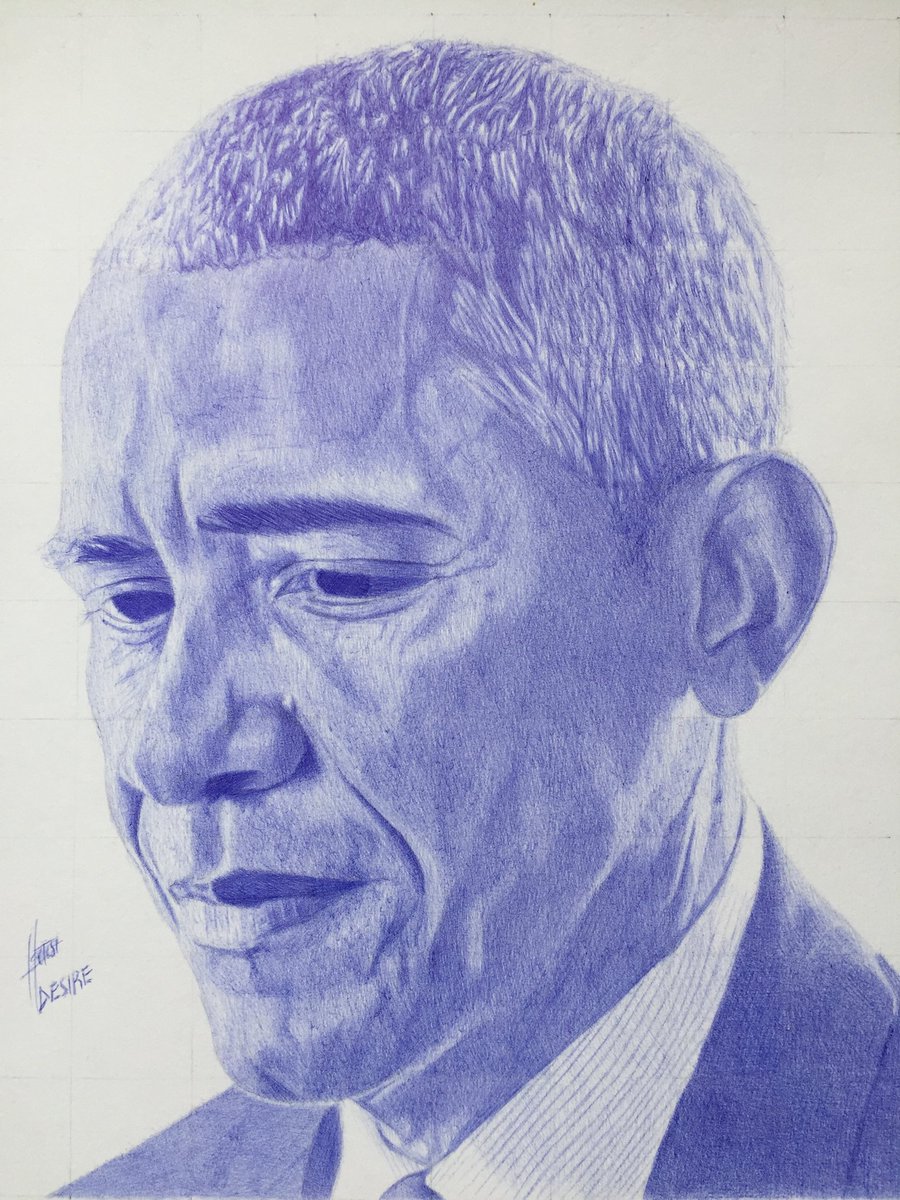 My Ballpen artwork of @BarackObama
Finally completed 🎨
