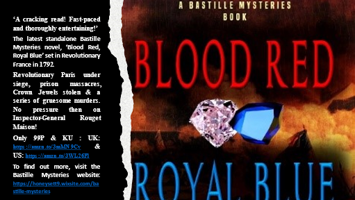 ‘All priests are traitors!’ spits one of the sans-culottes. His baggy trousers are smeared with mud, blood and what looks like…
Bastille Mysteries novel, ‘Blood Red, Royal Blue’: amzn.to/3mMN9Cv
99P & KU.
#Thriller #99cents #Mustread #PDF1 #Mystery