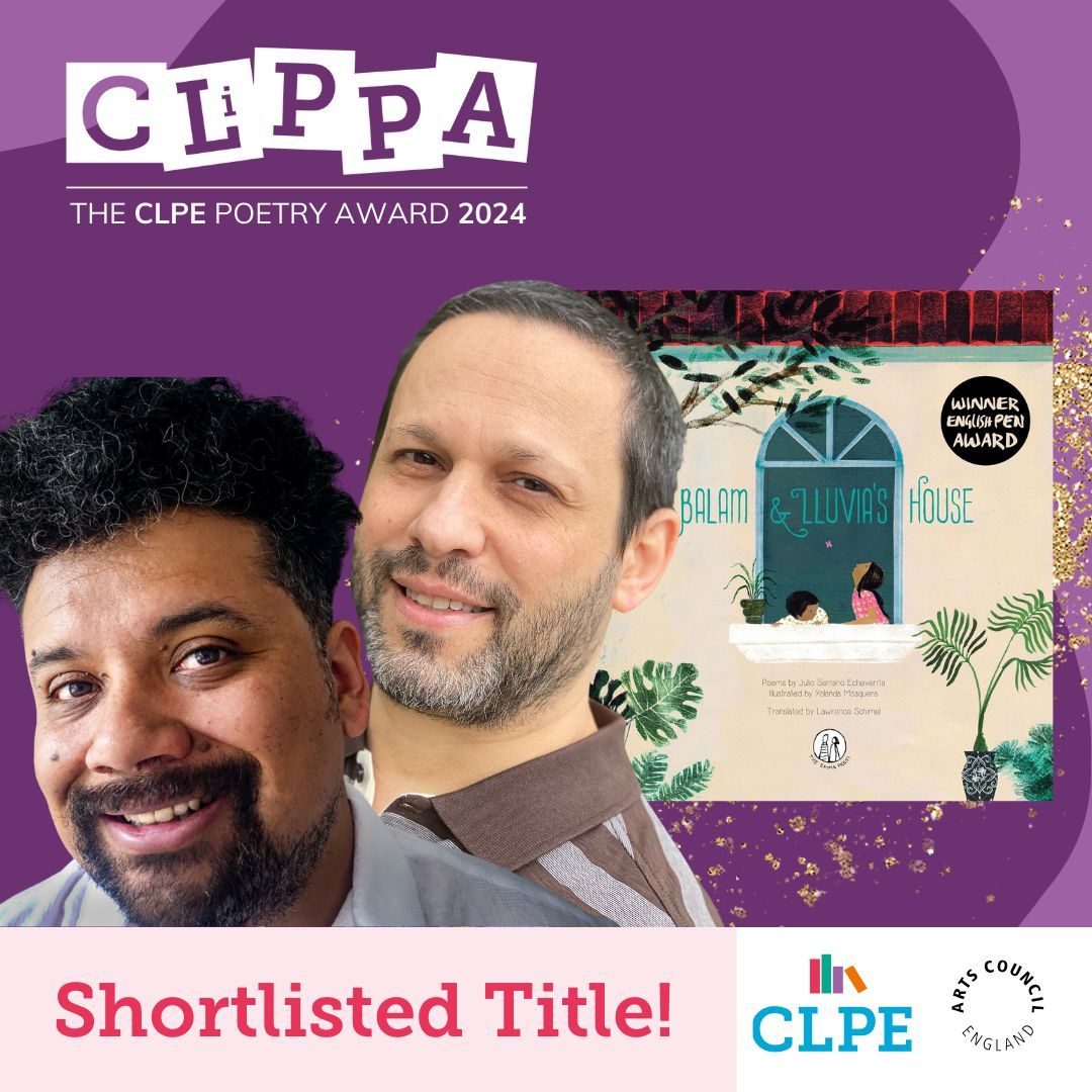 We're buzzing at The Emma Press: BALAM & LLUVIA'S HOUSE has been *shortlisted* for the 2024 CLiPPA! Huge congratulations @julioserrano & @lawrenceschimel ~ what a dream team! ~ and all the other amazing shortlisted poets @clpe1 buff.ly/4aGhnyv