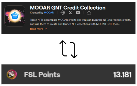 GM guys, Everyone must have already forgotten about GNT, my suggestion would be to give the option of converting GNT Credit to FSL points. @mooarofficial @fslweb3 @MishaFYI
