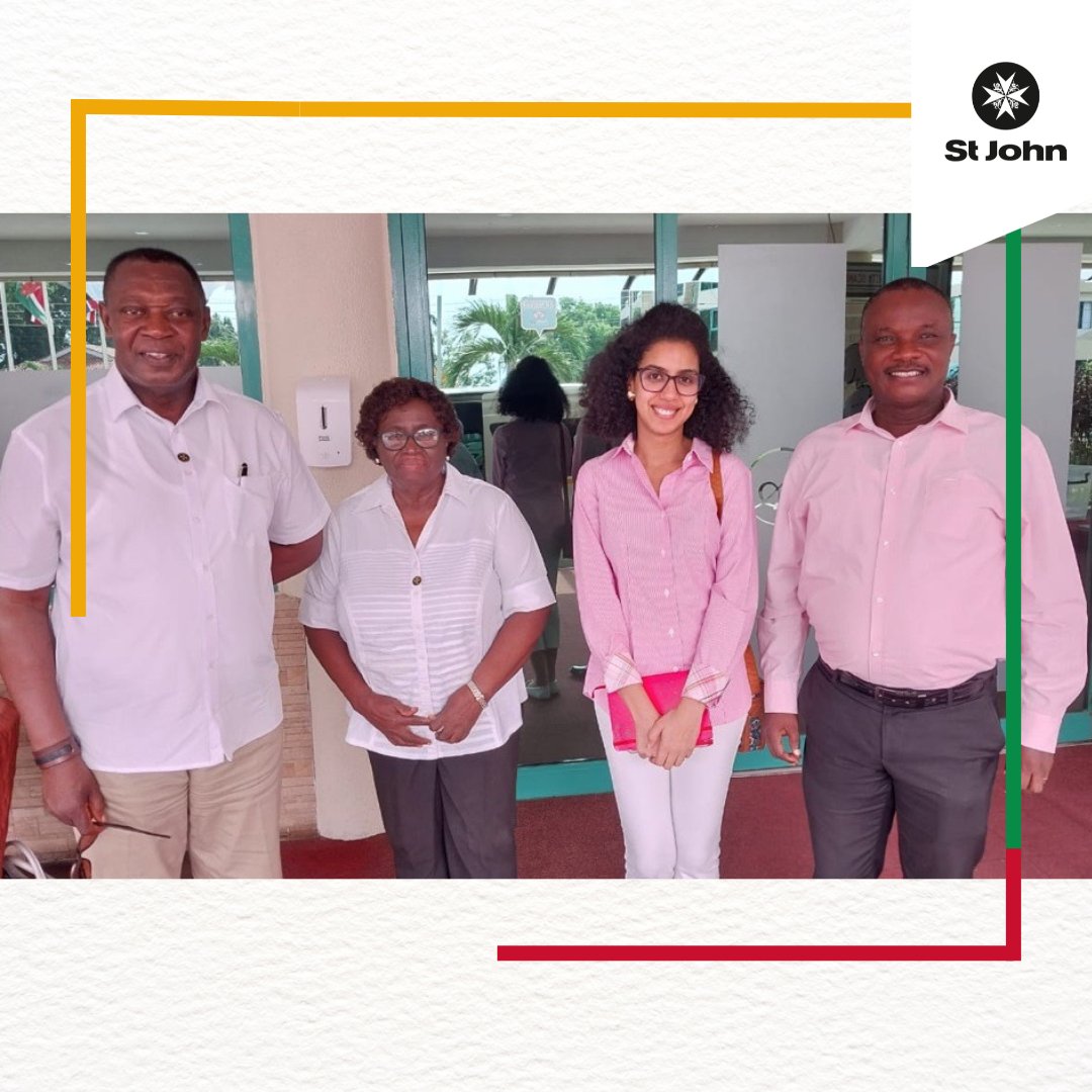 Nada has arrived in Ghana!🧡 Thanks so much to Prof Agyeman Badu Akosa OStJ and Hilda Commey OStJ for their warm welcome! #OneStJohn @stjohnghana