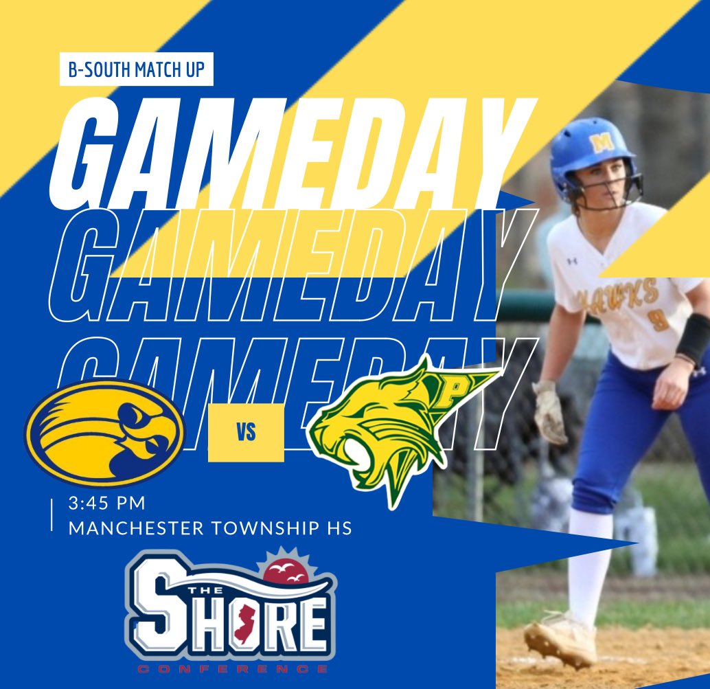 GAME DAY HOME vs Pinelands @ 3:45pm! Come out and support your Lady Hawks 💪🏻 

<a href="/MTHS_Sports/">Manchester Twp. H.S. Sports Updates</a> <a href="/MTHSboosterclub/">Manchester Township High School Booster  Club</a> @MTSDCurriculum <a href="/MTHS_Pride/">Dennis Adams</a>