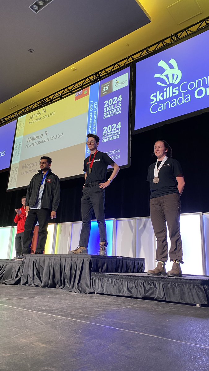 edgefactor_'s tweet photo. Hats off to Jarvis N for securing the gold win in Aircraft Maintenance at #SOC2024! 🥇 Way to #PushBacktheEdge ⚡️ @skillsontario #SHSM #OYAP #OCO2024 @MohawkCollege https://t.co/0skBGdSFp6