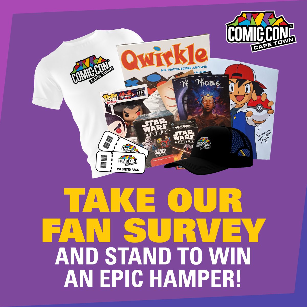 We want to make your #ComicConCapeTown2025 experience the best ever! This survey helps us deliver the best in pop culture and gaming! Take the survey and help us create an epic Comic Con for everyone ➡️ forms.gle/s2Dq8gqye5HjT4… Survey closes *15 May ⏳