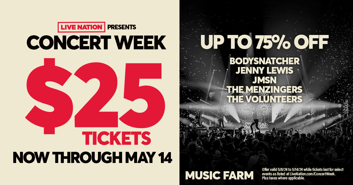Just a few great artists you can pick up $25 tickets for now through May 14th! livemu.sc/3UBQOEB