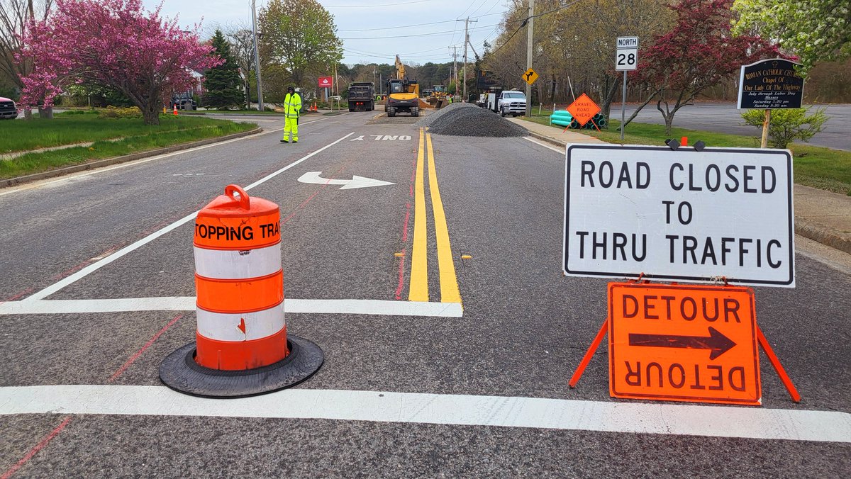 Road construction on #CapeCod is widespread and inconvenient this Spring.