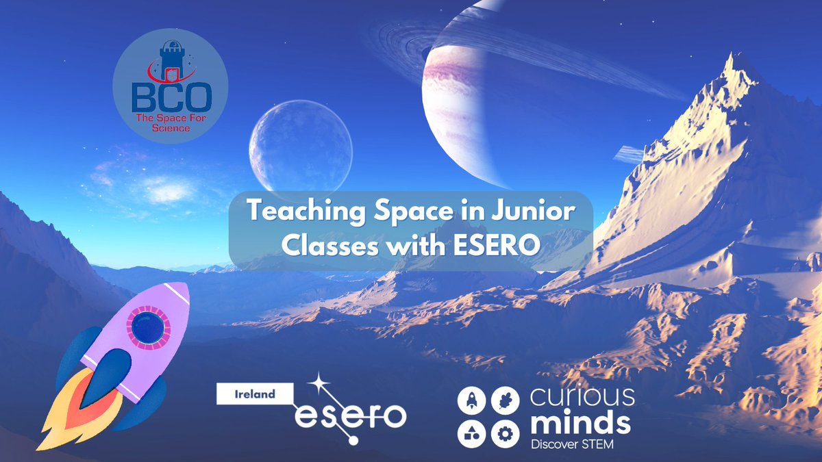 This course uses space as a cross-curricular theme and aims to help teachers improve their understanding of and confidence in using a variety of space and STEM related activities and resources 🚀@esero_ie @BCO_Ed teachnet.ie/courses/teachi…